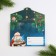 New Year. Block for entries with tear -off sheets in the postcard "Fulfillment of desires"
