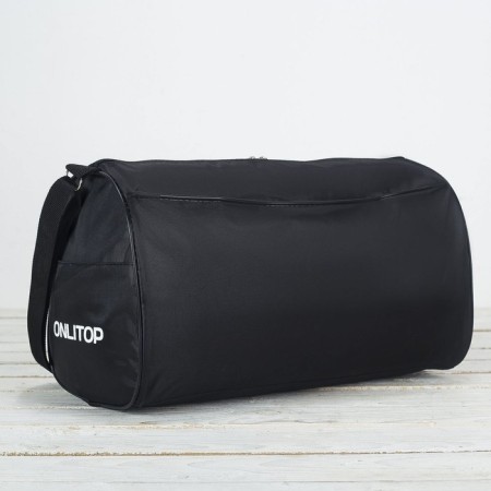 Sports bag Sport- Dress Code with zipper, external pocket, black color-5