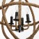 Bayerlux chandelier "Weaving" 4x40W E14 black 50x50x150 cm