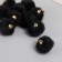 Decor for creativity Artificial fur "ball" black set 10 pcs, d = 2 cm