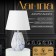 Hand lamp with lampshade Risalux "Andres", E14, 40 W, white-blue, 20 × 20 × 31.5 cm
