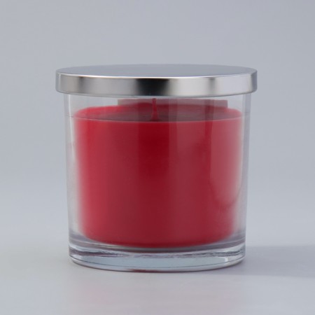 Aromatic giant in a glass "Cherry Flowering", soy wax, 10x10 cm-4