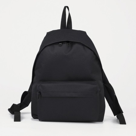 Youth backpack from textiles on lightning, 1 pocket, “ZFTS”, black color-2