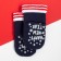 New Year's children's socks I am Santa, Blue color, 8-10 cm