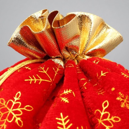 Gift bag “With the best wishes”, snowflakes, embossing, 30 x 40 cm, New Year-3