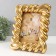 Photo frame Polystone 13x18 cm "roof" gold 20x3.5x24.8 cm