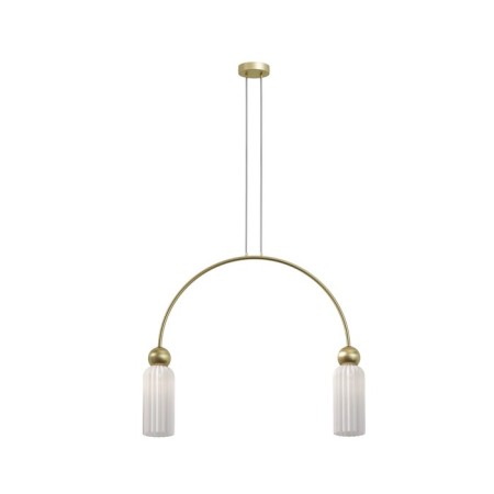 Suspension lamp Maytoni Mod302PL-02W, E14, 2x40 W, 700x100x3625 mm, gold