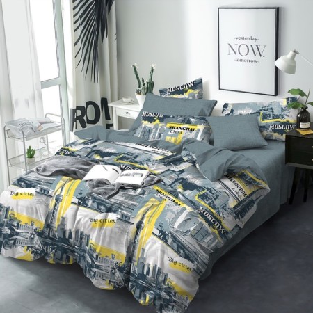 Bed linen 1.5 joint venture Big City, size 150x215 cm, 145x215 cm, 70x70 cm - 2 pcs