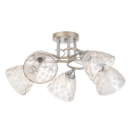 Lamp ceiling Sollar 60x60x26, 5x60W E27, gold, chrome
