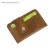 Cartholder on the button, brown color