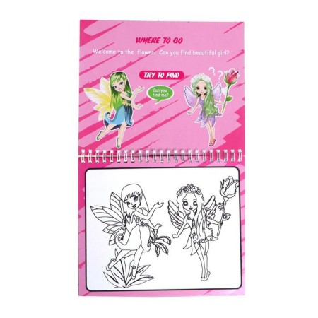 Book for drawing with water "Fairy", with a marker-1