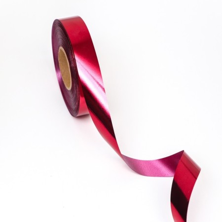 Lent for decor and gifts, metallized, burgundy, 2 x 45 m-2