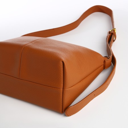 Bag Women's Cross-Bodi with a zipper, Orange color-5