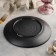 Plastic plate "Black East", d = 21 cm, black color
