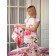 Ethel towel Pink Flamingo 40x67 cm, 100% cotton, sarzha 190 g/m2