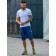 Male shorts, size 44, blue color