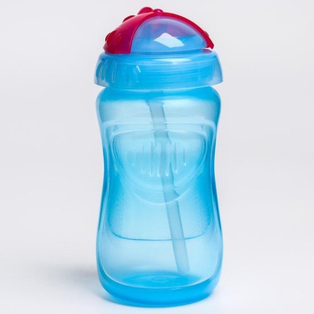 Children's stroke with silicone tube, 340 ml., Mix colors-3