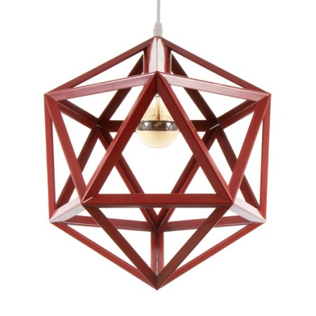 Lamp Bayerlux "Geometry" E27 1x40W red 35x35x35-135 cm-1