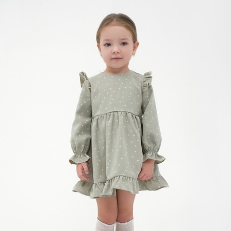 Children's dress KAFTAN "Stars", p. 32 (110-116), mint