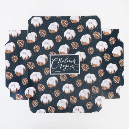Folding box "New Year's cotton", 30 x 20 x 9 cm, New Year-3
