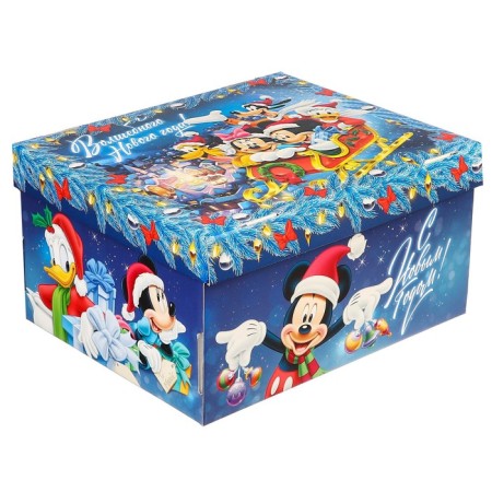 Gift box "New Year" 31x25.5x16 cm, Mickey Mouse-3