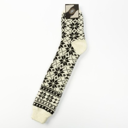 Female woolen woolen “snowflakes”, white color, size 23-3