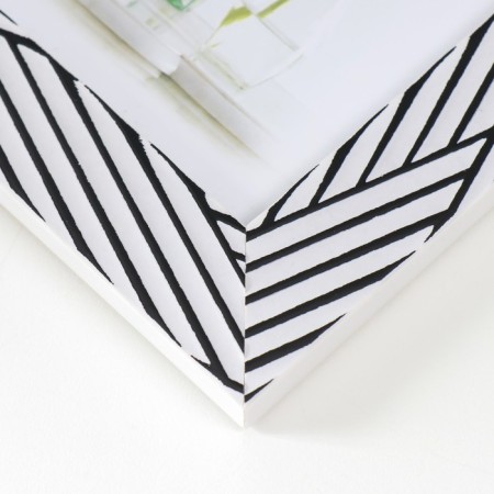 Photo frame plastic 10x15 cm "Black lines on white" 18.5x13.5 cm-2