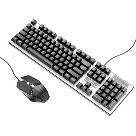 Keyboard set and mouse Hoco GM18, game, wired, membrane, 1000 dpi, black-4