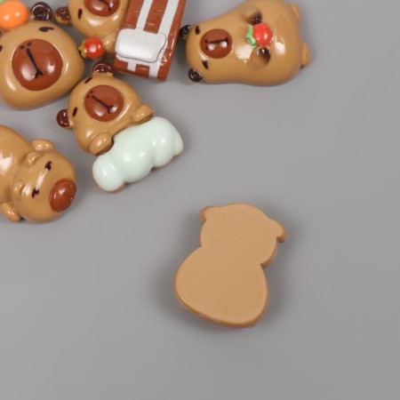 Decor for creativity Plastic "Capibar" Assorted set 6 pcs 2x1.7x1 cm-2