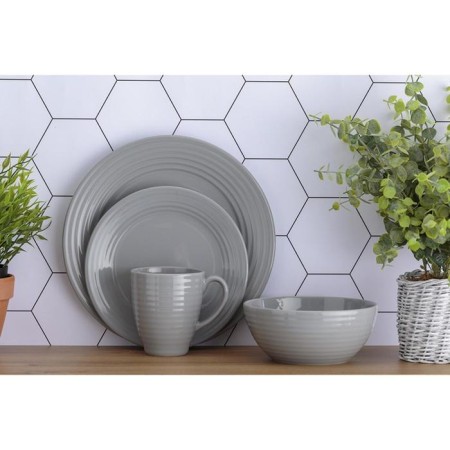 Living lunch plate, 27 cm, gray-1