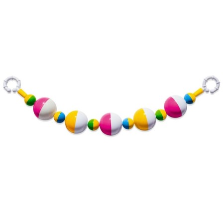 A rattle-an echo on the stroller/crib "balls"