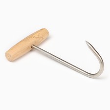 Wooding hook for meat, 18cm, with a wooden handle