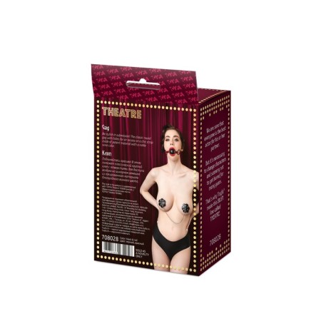 Toyfa Theater gag, PU Skin, 65 cm, red color-9