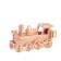 3D-model team wooden miracle-brown "steam locomotive"