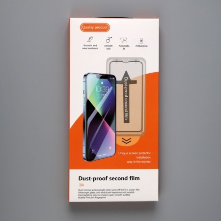 Protective glass for the iPhone 13 mini, with a frame for installation, full glue, 9h, 0.33 mm-2