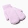 Women's mittens at the lawsuit Minaku smooth 22 cm lilac