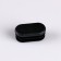 Internal plug. 20x40 mm, oval, black