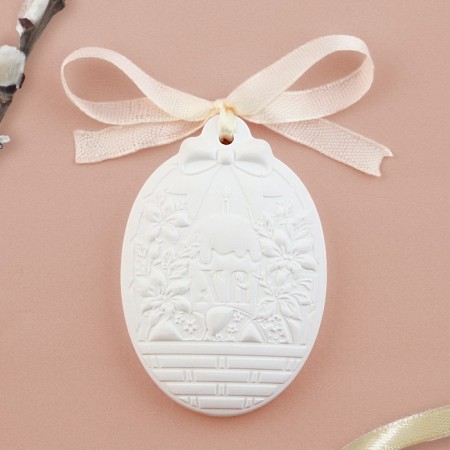 Gypsum aromasash "Easter composition", fragrance peach, 1.5 x 4.8 x 7 cm.-1