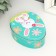 Casket Metal Egg "Bunny with an armful of painted eggs" 11.7x9.2x4.5 cm