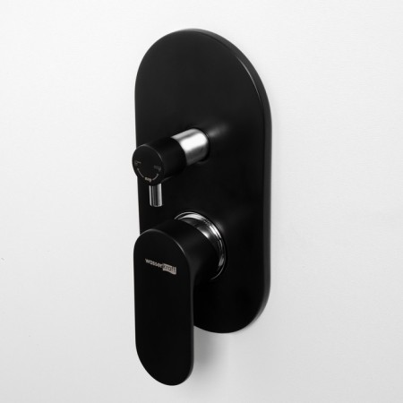 Shower mixer Wasserkraft Elbe 7441, single -leaf, without watering can, without spout, black