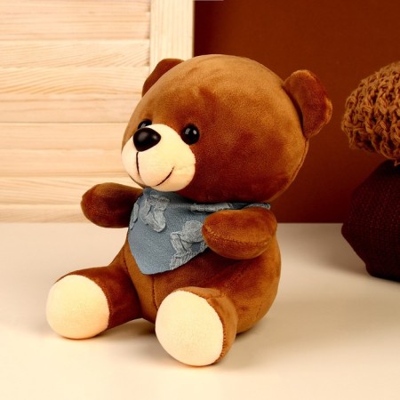 Soft toy "Mishutka in a scarf", Mix colors-5