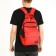 Youth backpack on lightning, 2 departments, 4 pockets, red color
