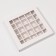 Folding box under 25 sweets, white, 22 x 22 x 3.3 cm