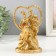 Souvenir Polystone "The Bride and Bride at the Heart" Gold 9.5x5.3x16 cm