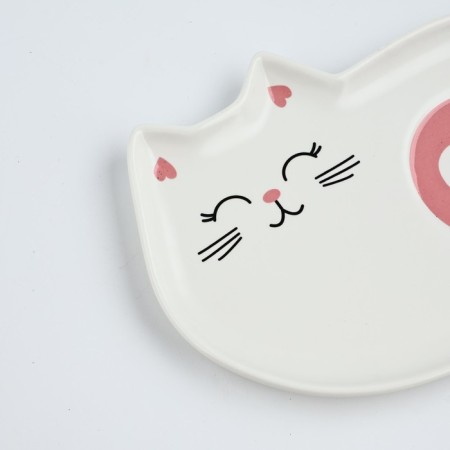 Gift set "Koshechka": a mug of 200 ml, a saucer, a spoon-2