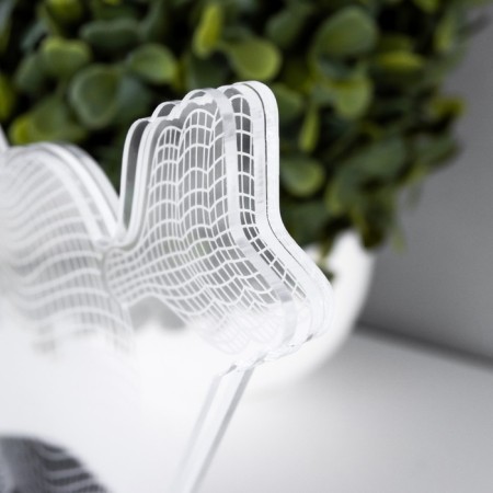Sensor lamp "2 hearts" LED USB (90cm) from 3xa Black Black 18x5.5x18 cm-5