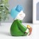 Polystone souvenir "Baby in a green coat with a bandaged ear" 5.5x9.5x6 cm