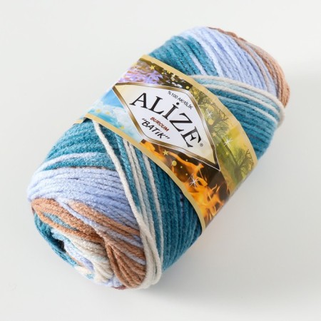 Yarn "Burcum Batik" 100% acrylic 210m/100g (7648)-1