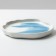 Plate Ceramic Neovstvo Territory "Divorces", 17 cm, white-blue color