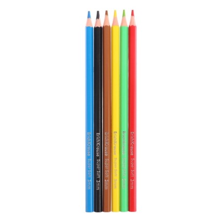 Pencils 6 colors Erichkrause "Jolly Friends" Plastic, hexagonal, euro suspension-2